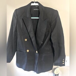 NWT GIORGIO SANT’ANGELO black blazer